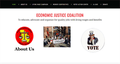 Desktop Screenshot of economicjusticecoalition.org